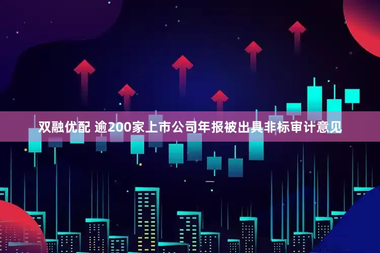 双融优配 逾200家上市公司年报被出具非标审计意见
